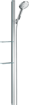 Душевой набор hansgrohe Raindance Select S 120 3jet EcoSmart с душевой штангой и мыльницей 27647000 27647000 фото