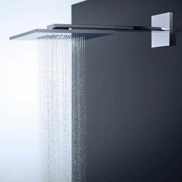 AXOR Верхний душ ShowerSolutions 250/250 1jet с креплением на стену чёрный матовый, 35306350 35306350 фото