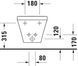 Duravit DuraStyle Біде підвісне Білий колір 540 mm, 22821500001 22821500001 фото 4