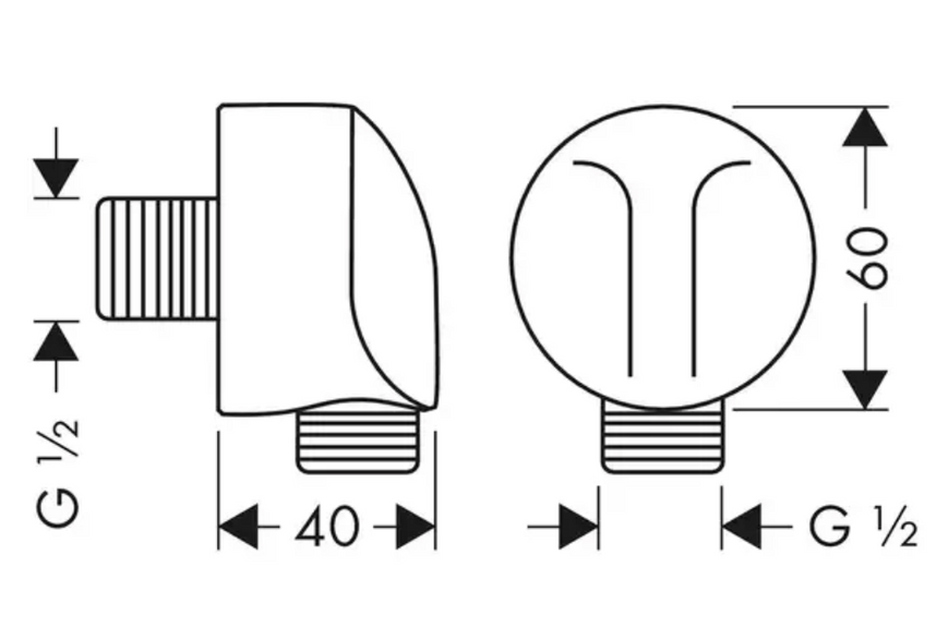 HANSGROHE Комплект прихованого монтажу Crometta S 240 1jet, хром/білий, 15742024 15742024 фото