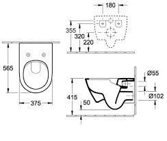 Villeroy&Boch SUBWAY Унітаз підвісний 37x56 rimles для кришки V02EL401, white alpin, 5614R5R1 5614R5R1 фото