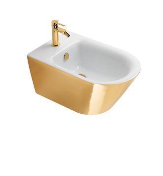Catalano ZERO Биде подв.35x55 бел. внутри/золото снаружи, 1BS55NRBO 1BS55NRBO фото