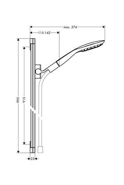 Душевой набор hansgrohe PuraVida 27853400 27853400 фото