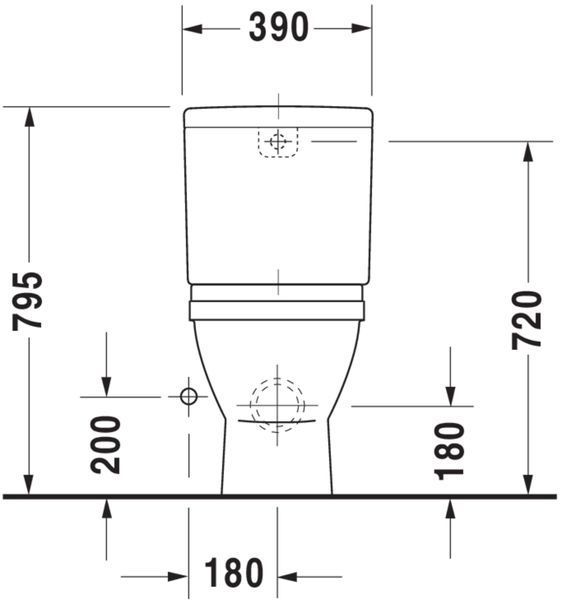 Duravit Starck 3 Унітаз підлоговий Білий колір 655 mm, 126092000 126092000 фото