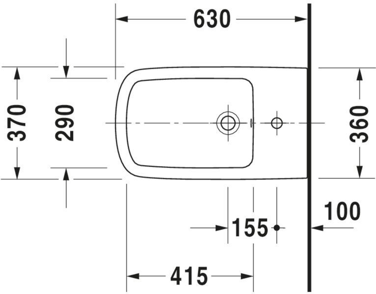 Duravit DuraStyle Биде отдельно стоящее Белый цвет 630 mm, 2283100000 2283100000 фото