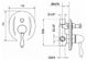 Giulini HARMONY Змішувач для душу вбудований, бронзовий, 9511BR 9511BR фото 2