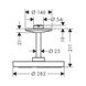 AXOR One Верхний душ Ø 280 мм 2jet с потолочным подключением, хром, 48494000 48494000 фото 2