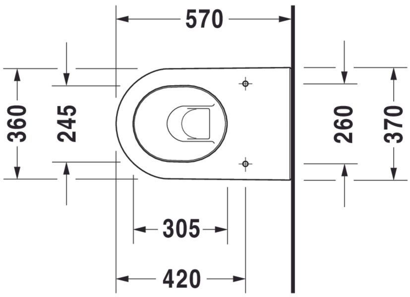 Duravit Darling New Унитаз напольный Белый цвет 570 mm, 21390900001 21390900001 фото