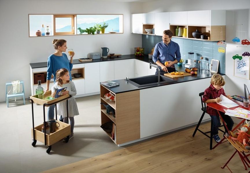 Кухонний комплект hansgrohe C51-F660-07, хром 43218000 43218000 фото