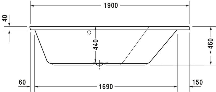 Duravit Paiova Гідромасажна ванна Білий колір 1900x1400 mm, 760393000CE1000 760393000CE1000 фото