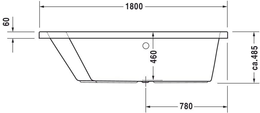 Duravit Paiova Гідромасажна ванна Білий колір 1800x1400 mm, 760216000AS0000 760216000AS0000 фото