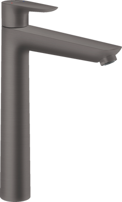 Змішувач hansgrohe Talis E для раковини з високим зливом та зливним гарнітуром, чорний матовий хром 71716340 71716340 фото