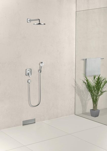 Верхній душ hansgrohe Crometta S 240 1jet, чорний матовий хром 26723340 26723340 фото