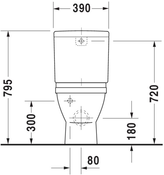 Duravit Starck 3 Унітаз для підлоги Білий колір 660 mm, 128090000 128090000 фото