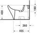 Duravit DuraStyle Біде окремо стоїть Білий колір 630 mm, 22831000001 22831000001 фото 3