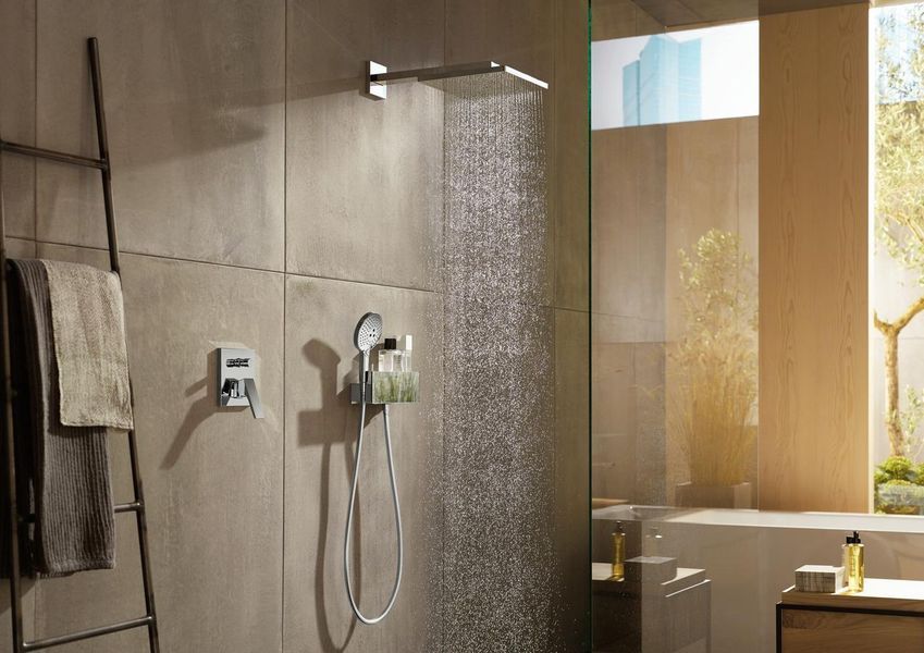 Смеситель hansgrohe Metropol для ванны настенный скрытый с рычаговой рукояткой, золото 32545990 32545990 фото