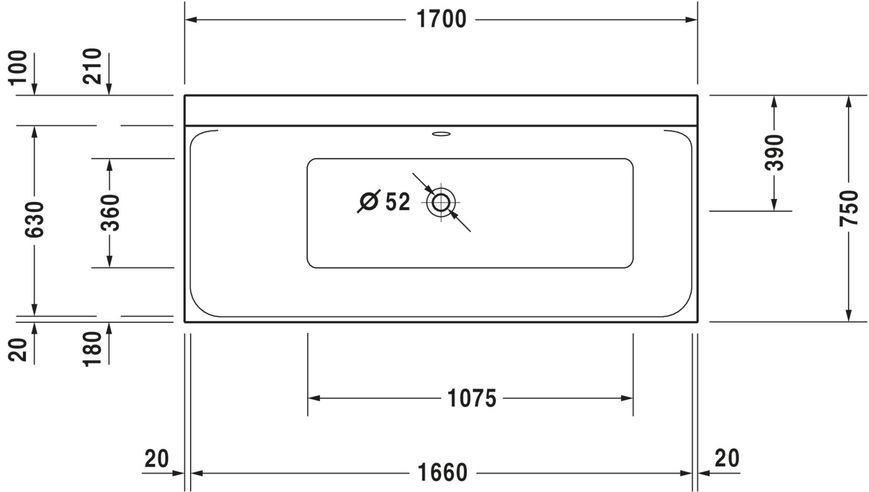 Duravit P3 Comforts Гидромассажная ванна Белый цвет 1700x750 mm, 760375000CL1000 760375000CL1000 фото