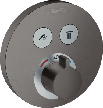 Термостат hansgrohe ShowerSelect S для душа, черный матовый хром 15743340 15743340 фото