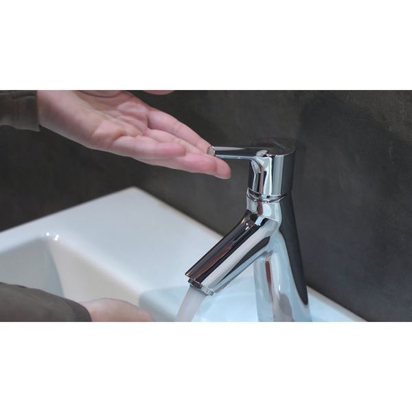 Hansgrohe Talis S Смеситель для раковины 80, без сливного набора, хром, 72012000 72012000 фото