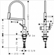 HANSGROHE TALIS SELECT M54 SPTM Змішувач кухонний, нержавіюча сталь, 72861800 72861800 фото 2