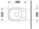 Duravit D-Code Підлоговий унітаз Білий колір 480 mm, 21080900002 21080900002 фото 2