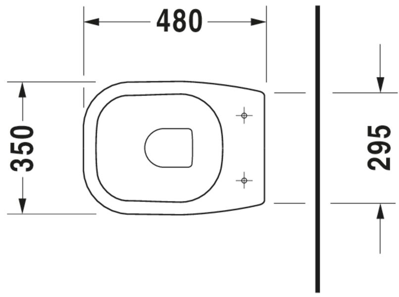 Duravit D-Code Підлоговий унітаз Білий колір 480 mm, 21080900002 21080900002 фото