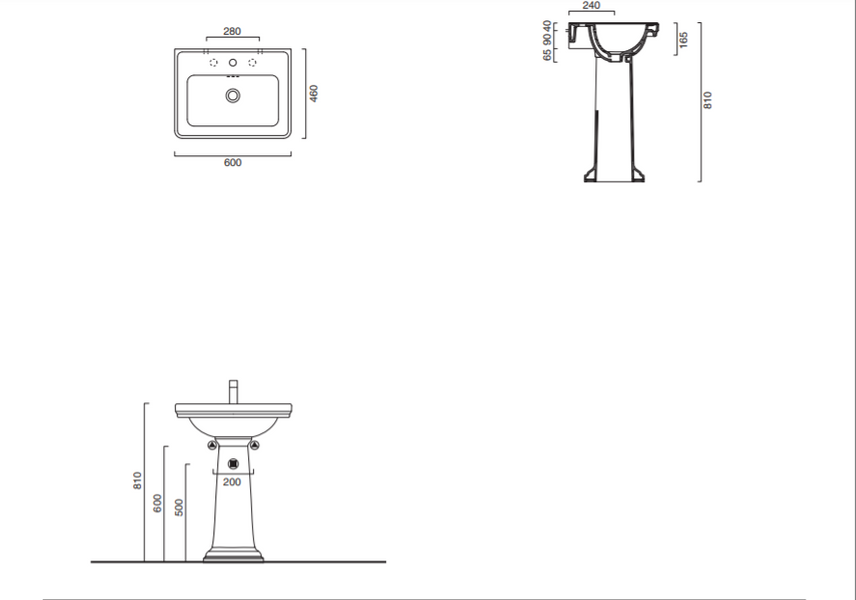 Catalano CANOVA ROYAL Умивальник 60х46 білий, 160CV00 160CV00 фото