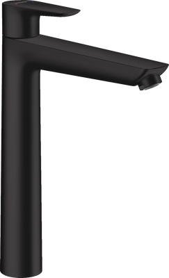 Змішувач hansgrohe Talis E для раковини з високим зливом та зливним гарнітуром, чорний матовий 71716670 71716670 фото