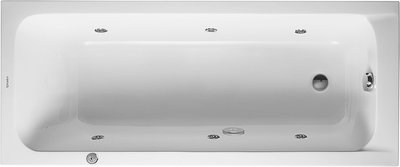 Duravit D-Code Гідромасажна ванна Білий колір 1700x700 mm, 760098000JP1000 760098000JP1000 фото