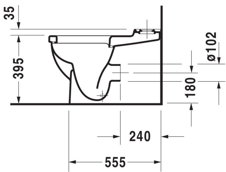 Duravit Starck 3 Унитаз напольный Белый цвет 660 mm, 1280900001 1280900001 фото