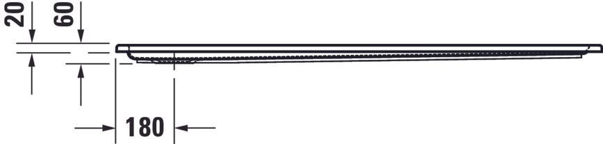 Duravit Starck Slimline душовий піддон Білий колір 1500x900 mm, 720243000000001 720243000000001 фото