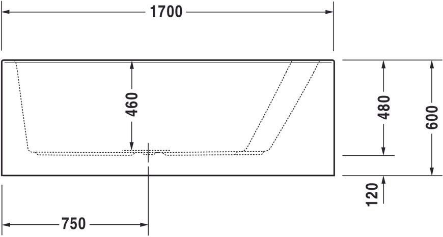 Duravit Paiova Гідромасажна ванна Білий колір 1700x1000 mm, 760265000CL1000 760265000CL1000 фото