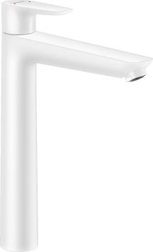Смеситель hansgrohe Talis E для раковины с высоким изливом и сливным гарнитуром, белый матовый 71716700 71716700 фото