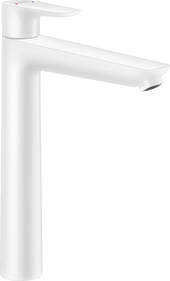 Смеситель hansgrohe Talis E для раковины с высоким изливом и сливным гарнитуром, белый матовый 71716700 71716700 фото