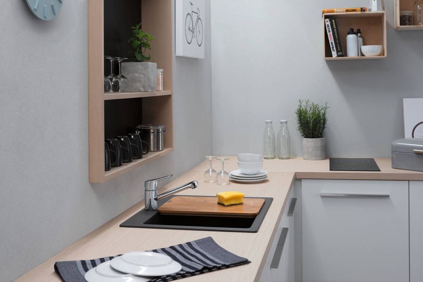 Мийка для кухні hansgrohe S51 S510-F450, Concrete Grey 43312380 сірий світлий 43312380 фото