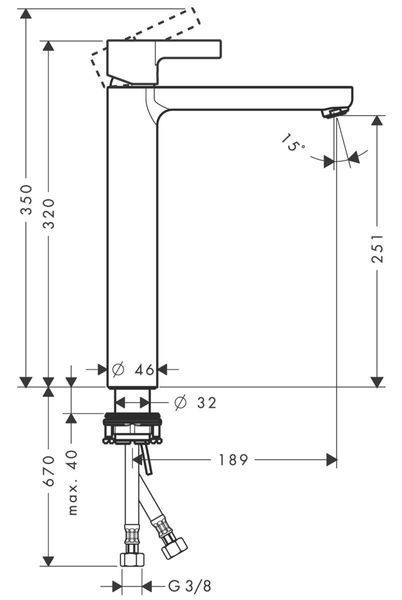 Змішувач hansgrohe Metris S 31023000 31023000 фото