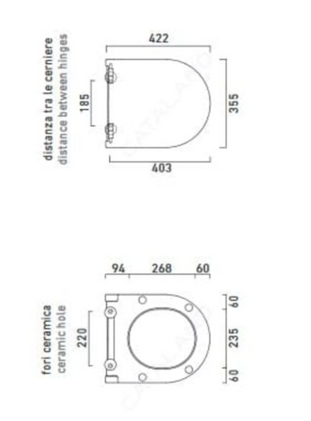 CATALANO ZERO 5V45STP00 Кришка для унітазу Soft-close, білий, 0151200001 0151200001 фото