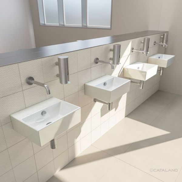 Catalano PREMIUM Раковина без отв.под смеситель 40х32 см, 140VP00 белая, 140VP00 фото
