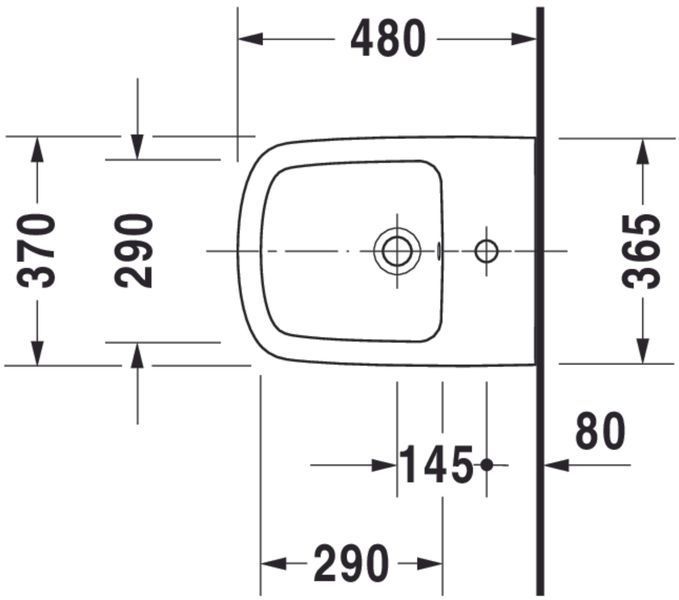 Duravit DuraStyle Біде підвісне Білий колір 480 mm, 2285150000 2285150000 фото
