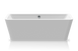 KNIEF MOOD Ванна окрема з панеллю 180x80x60h, біла, 0100-085 0100-085 фото 1