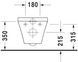 Duravit DuraStyle Унітаз підвісний Білий колір 540 mm, 2552090000 2552090000 фото 4