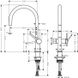 Hansgrohe Talis M54 Кухонный смеситель однорычажный, 220, с запорным вентилем, 1jet, чёрный матовый, 72805670 72805670 фото 3