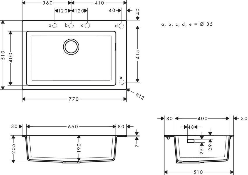 Мийка для кухні hansgrohe S51 S510-F660 43313170 43313170 фото