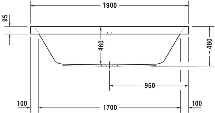 Duravit Happy D.2 Гідромасажна ванна Білий колір 1900x900 mm, 760315000JS1000 760315000JS1000 фото
