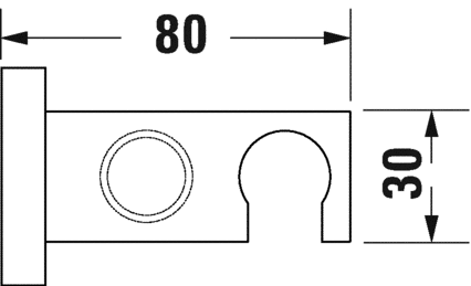 Duravit C.1 Підключення води для шланга в к-ті з тримачем, хром, UV0630026000 UV0630026000 фото