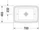 Duravit Universal Накладна раковина, Білий колір Глянцевий - Глянцевий, 700 мм, 369700000 369700000 фото 3
