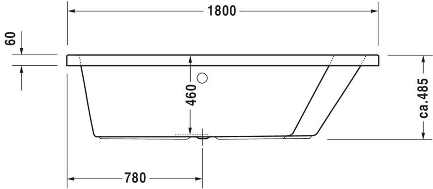 Duravit Paiova Гідромасажна ванна Білий колір 1800x1400 mm, 760217000AS0000 760217000AS0000 фото