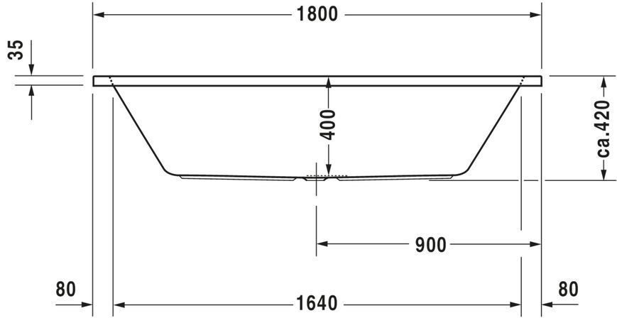 Duravit D-Code Гидромассажная ванна Белый цвет 1800x800 mm, 760101000JP1000 760101000JP1000 фото
