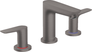 Смеситель hansgrohe Talis E на три отверстия с донным клапаном, матовый черный хром 71733340 71733340 фото