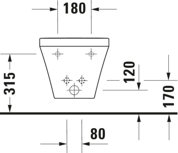 Duravit DuraStyle Біде підвісне Білий колір 620 mm, 2286150000 2286150000 фото